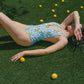 Larkspur One Piece - Blue Lemon - Wild Flower Swimwear